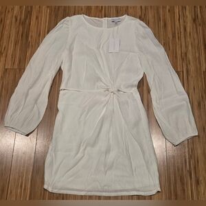 NWT Lucy Paris Long-Sleeve Twist-Front Mini Dress